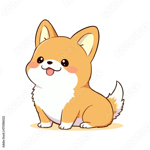 Cute Baby Welsh Corgi Clipart 10
