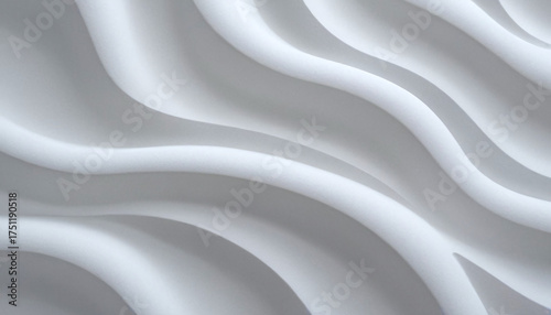 Modern wave pattern texture on styrofoam surface creating unique visual effects for architectural models or product design applications with smooth flowing lines and contemporary aesthetics