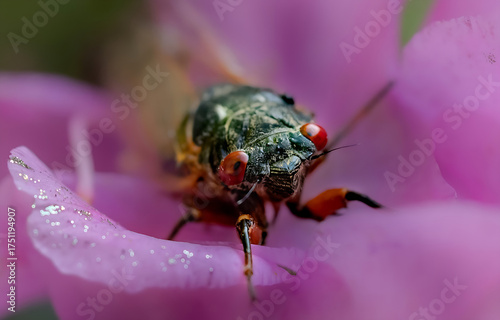 Cicada o purple sparkly petal 