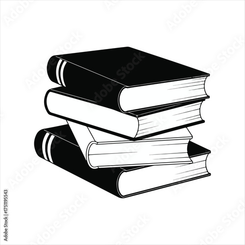 black book simple icon illustration