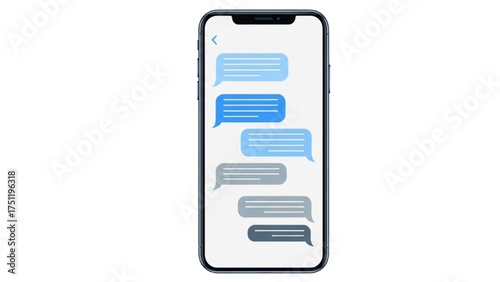 Smartphone Messaging Conversational Bubbles, Texting Interface, and Communication Design