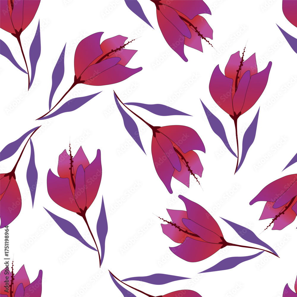 Obraz premium seamless floral pattern