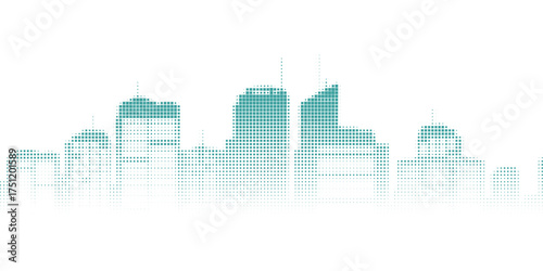 Modern city abstract background with many skyscraper, civil engineering backdrop, book cover, artificial intelligence theme. Eps10