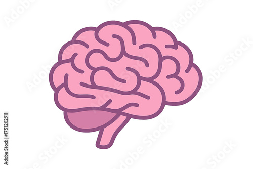 Stylized human brain icon representing intelligence, memory, and mental health