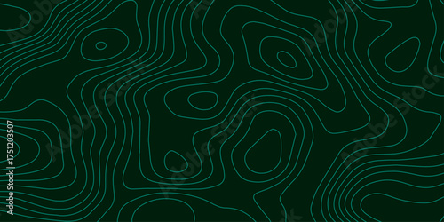 Abstract topographic contours map background. Topography lines and circles background. Topographic map Patterns, Topographic map and place for texture. Vector illustration