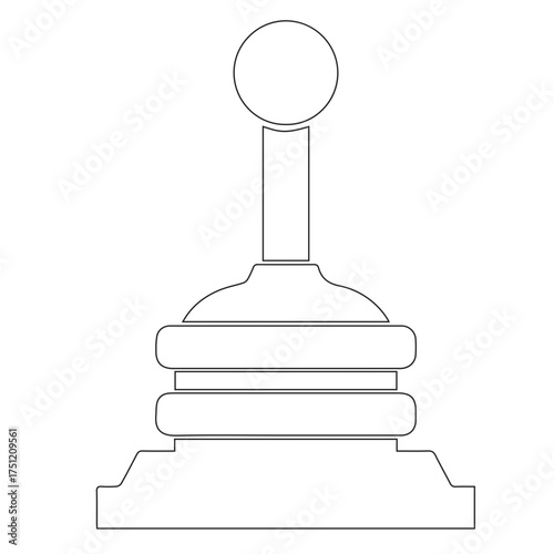 Gear Shift Lever Outline