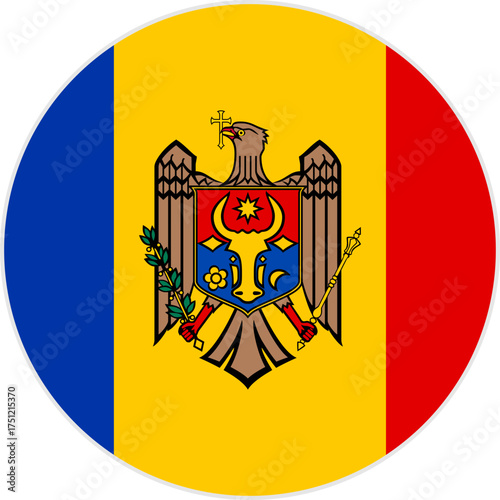 Roundel Flag of Moldova