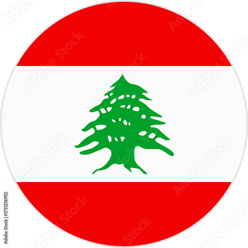 lebanon flag button