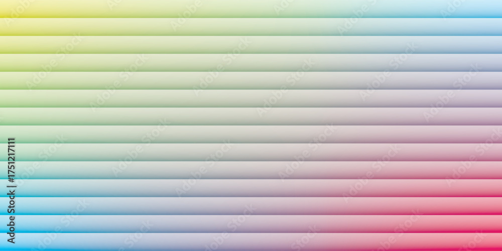 Obraz premium Soft Pastel Gradient Stripes With Shadows abstract