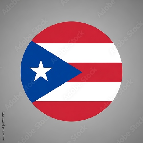 Puerto Rico Flag Circle - National Symbol of Puerto Rican Identity. Free Download Puerto Rico Flag Circle - National Symbol of Puerto Rican Identity. - GFXLoad
