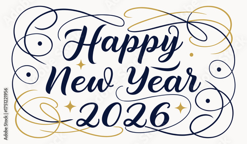 Embrace Happy New Year 2026 with Dynamic Figures, Colorful Kites, and Geometric Patterns for a Festive Celebration