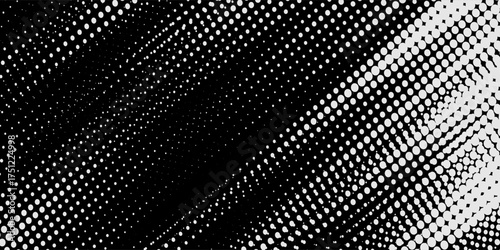 Background with monochrome dotted texture. Polka dot pattern template vector dots pattern