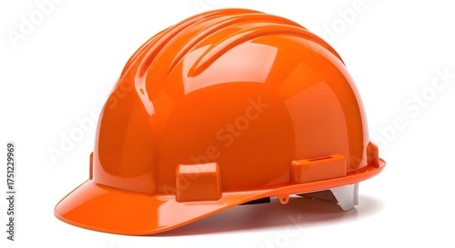 Orange hard hat construction safety helmet protective gear head protection