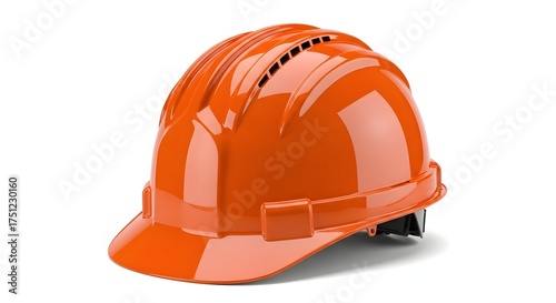Orange hard hat safety helmet construction worker protection equipment gear