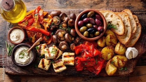 Spanish Vegetarian Tapas Platter, Vegan Tapas Platter