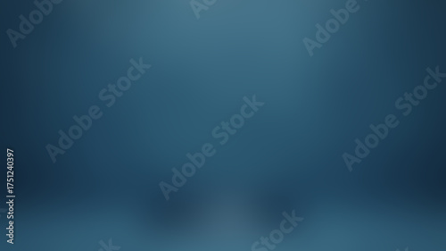 Soft blue studio background with subtle floor and wall gradient and shadows image photo
