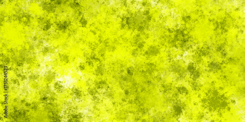 Abstract green background with yellow lines and fiery textured pattern.