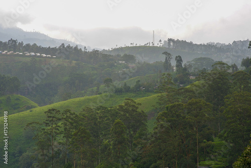 View of the mountains from The Watefall Villas in Sri Lanka.
