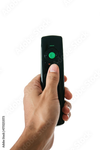 Wallpaper Mural Hand Holding Remote Control — on transparent png Background Torontodigital.ca