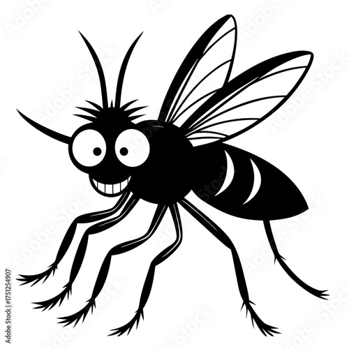 black spider vector illustration