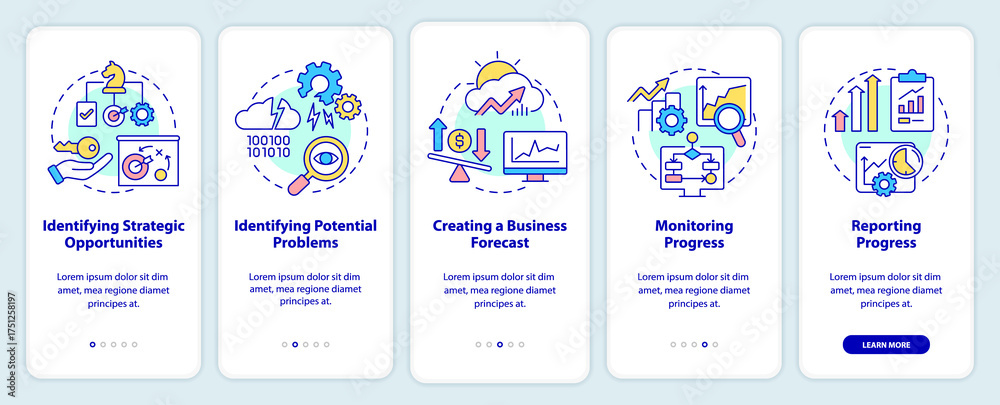 Naklejka premium business illustrations 