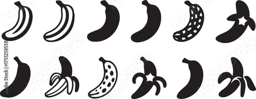 Banana element sketch silhouette Illustrator Artwork