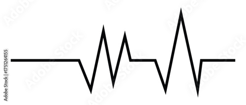 Heartbeat icon, lifeline icon, heartline icon, lifeline heart icon, life line heartbeart icon.