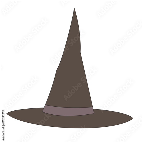 Witch Hat Halloween Costume Element Vector