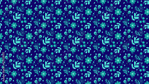 water drops on blue background