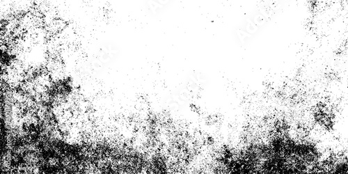 Black and White Grunge Dust Texture with Fading Specks Overlay.