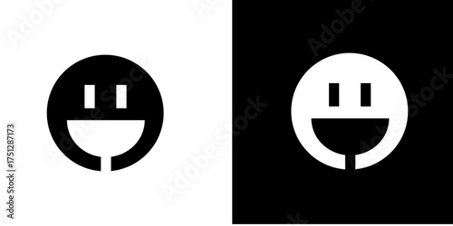 Glass of wine and bottle icon set for web and business design