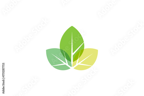 Vector art of abstract green leaves vector illustration