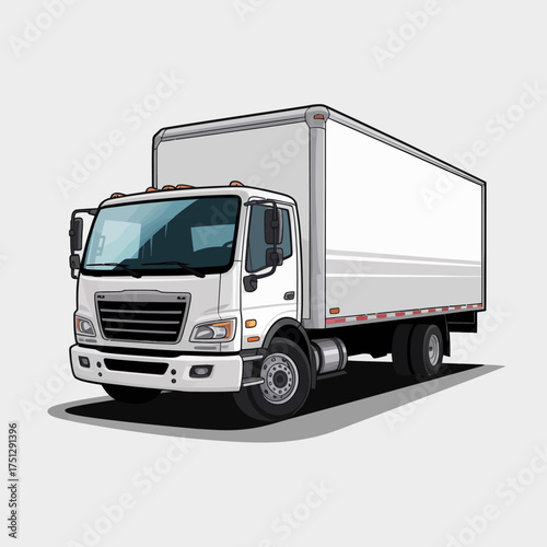 The illustration shows a white delivery truck parked, symbolizing logistics and transportation, which is vital for businesses in providing timely service and connectivity among regions.