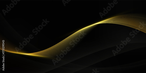 Black background with elegant effect. Vector illustration.
