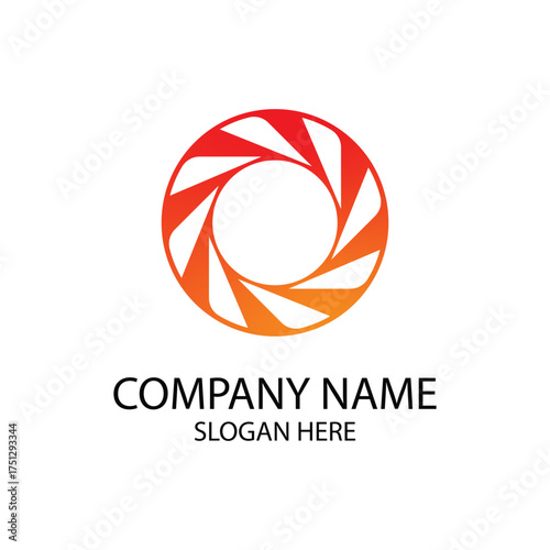 Modern Abstract Circular Logo Design for Business Branding.