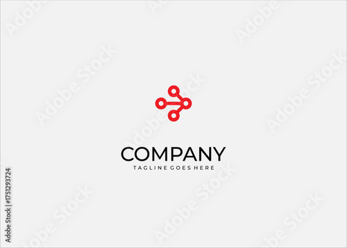 Minimalist Network Connection Icon Vector Illustrating Data Structure, Technological Workflow, System Mapping, and Business Process Flowchart Diagram Concept Symbol