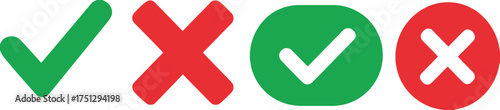 check mark, cross, x, correct, incorrect, yes, no, true, false, approved, rejected, right, wrong, selection, choice, decision, symbol, icon, graphic, illustration, design, green, red, white background