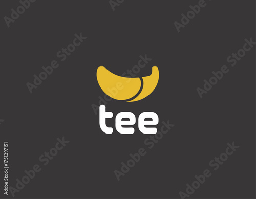 A cheerful banana-shaped logo that embodies fun and positivity, suitable for brands associated with food, children, or entertainment looking for a friendly brand image.