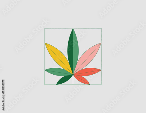 An artistic representation of colorful leaves merging together in a harmonious way, symbolizing growth, vitality, and an appreciation for nature's beauty.