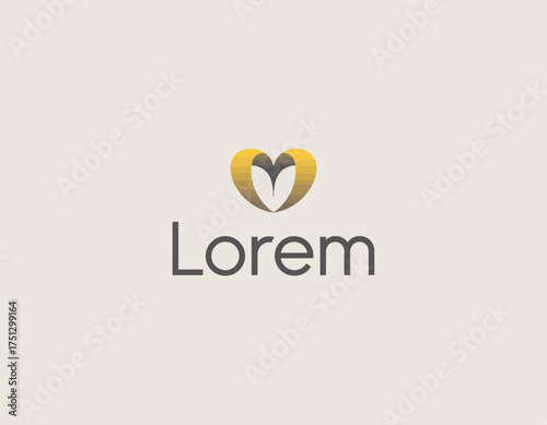 This logo features a stylized heart design that conveys compassion and connection, making it perfect for brands that prioritize emotional engagement and human connection.