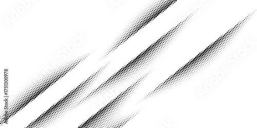 Black-white gradient halftone dots background. Pop art in vector illustration for your creative design