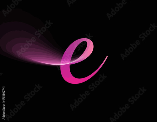 This image displays a sleek letter 'e' logo with a modern, fluid design that evokes feelings of innovation and elegance, perfect for tech-oriented branding.