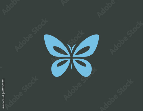 A beautifully designed blue butterfly against a dark backdrop symbolizes transformation, freedom, and nature's exquisite artistry, making it perfect for various uses.