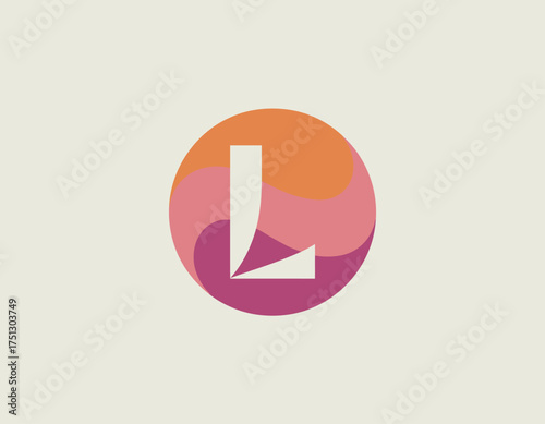 This logo displays a vibrant circular design with flowing gradient colors, symbolizing fluidity, dynamism, and creativity in branding efforts.