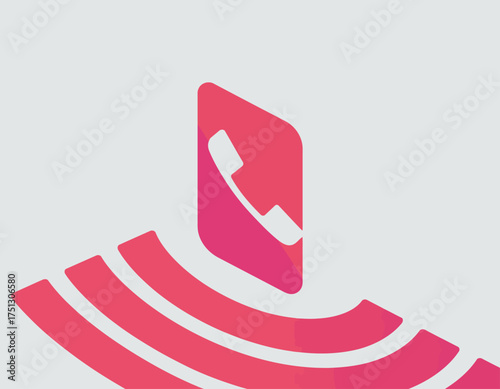 This sleek logo design features a stylized phone icon paired with sound wave elements, conveying communication, connectivity, and modernity in today's digital world.