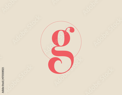 A striking design featuring a lowercase letter g, designed with gradient colors, evoking creativity and uniqueness in typography as an artistic expression.
