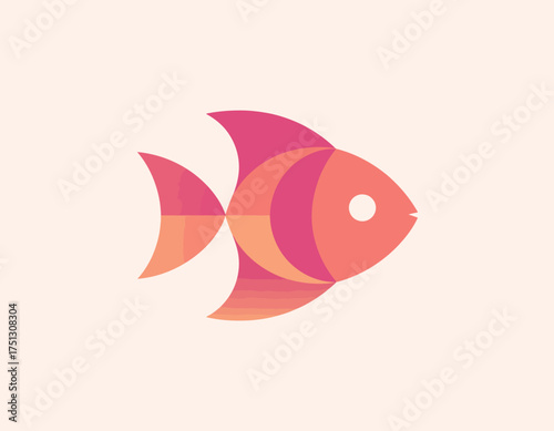 A beautifully illustrated fish design with colorful gradients, representing the beauty of marine life, ideal for art lovers and ocean enthusiasts alike.