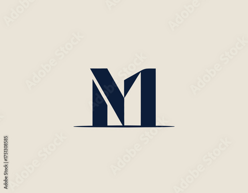 This refined minimalist M logo design radiates sophistication, making it suitable for luxury brands, professional services, or high-end products with a focus on quality.