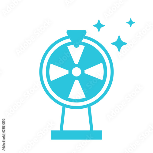 Fortune wheel. From blue icon set.