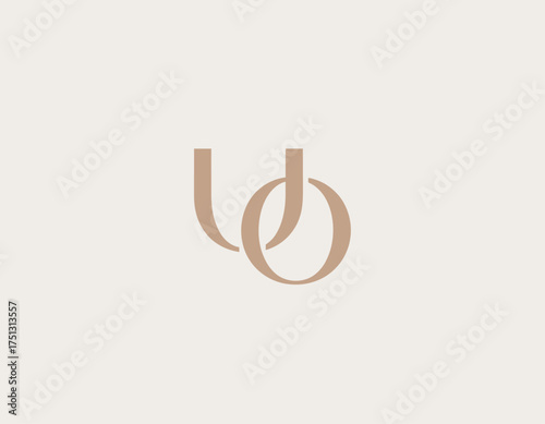 This sophisticated image displays an elegant logo design with intertwined letters, symbolizing unity, connection, and modernity in branding and identity representation.